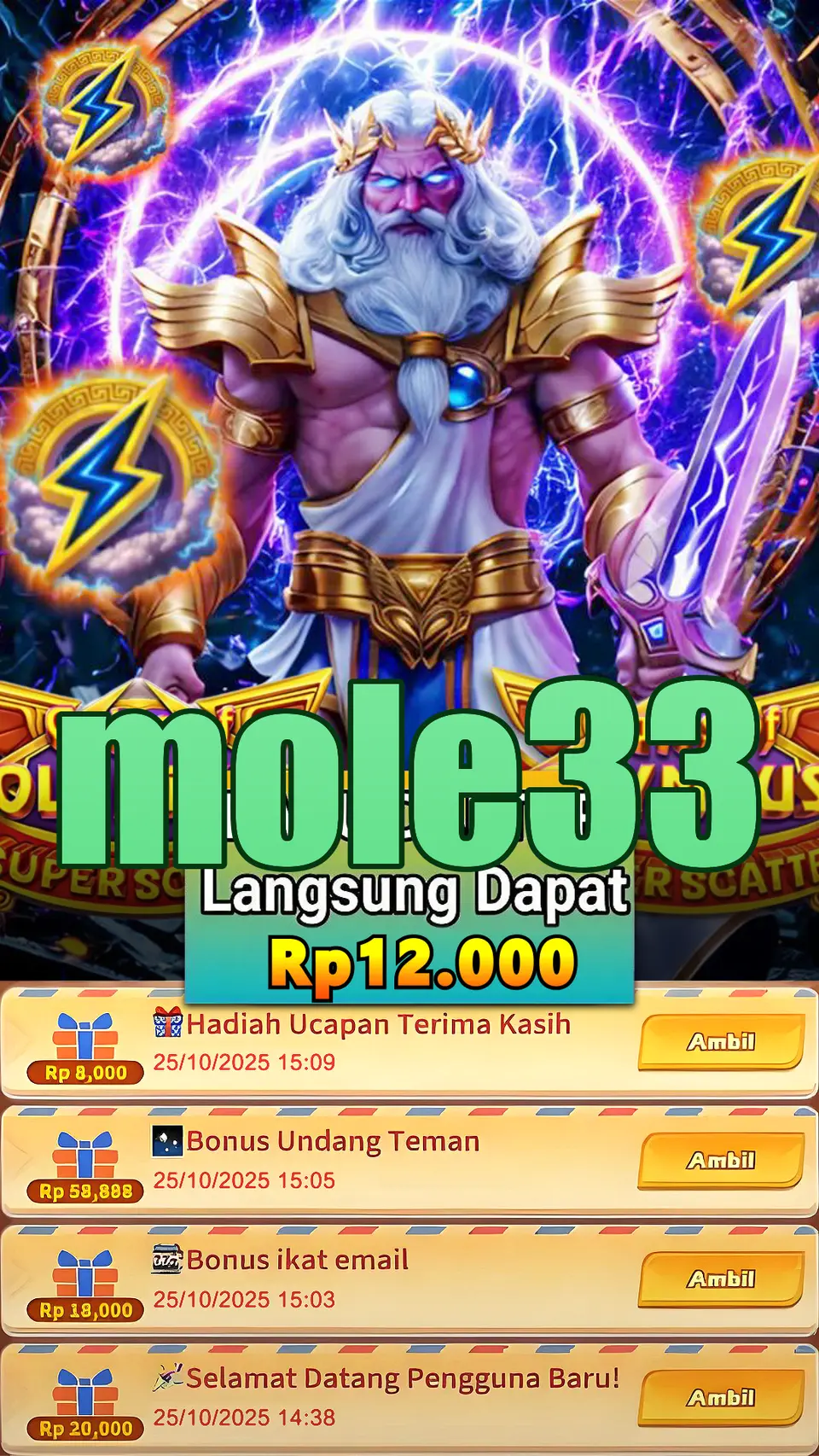 mole33 Tangkapan Layar - APK Resmi